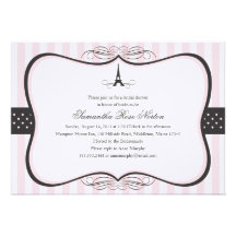 Douche nuptiale de Paris de Tour Eiffel Faire-parts