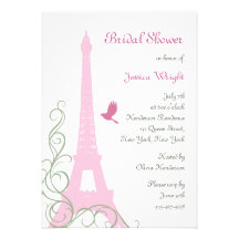 Douche nuptiale d'inséparables invitation personnalisée