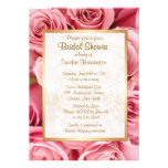 Douche nuptiale florale de rose de rose faire-part personnalisé