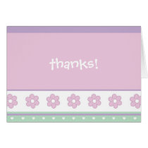Douches de note de Merci de fleurs cartes