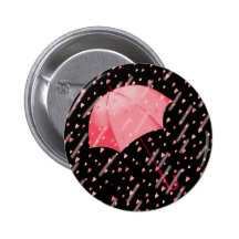 DOUCHES de PARAPLUIE DE L'AMOUR par SHARON SHARPE Pin's Avec Agrafe