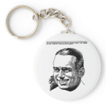 Doug Fairbanks 1921 vintage illustration Key Chain