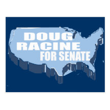 DOUG RACINE FOR GOVERNOR POST CARD