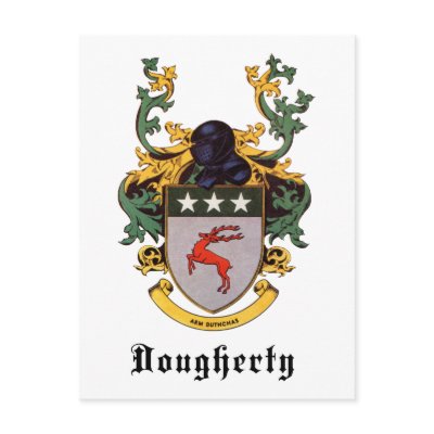 Dougherty Coat of Arms Post Cards by VintagePrints