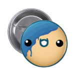 Doughnut Button Blue