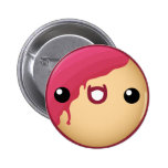 Doughnut Button Red