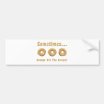 Doughnut Humour Bumper Stickers
