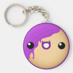 Doughnut Keychain Purple