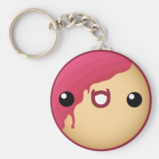 Doughnut Keychain Red