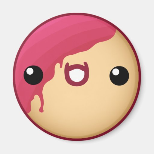 Doughnut Magnet Red