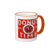doughnut time coffee mugs