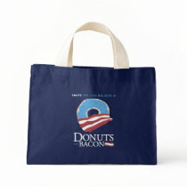 Doughnuts and Bacon: Taste we can Believe in - blu Canvas Bag