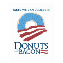 Doughnuts and Bacon: Taste we can Believe in Post Cards