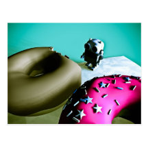 Doughnuts and Toy Robot 02 Postcard