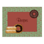 Doughnuts Recipe Card Postcards