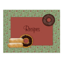 Doughnuts Recipe Card Postcards