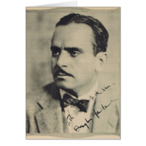 Douglas Fairbanks 1923 vintage portrait Greeting Card