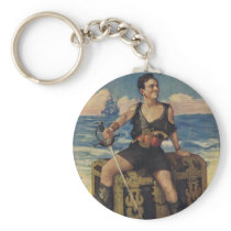 Douglas Fairbanks Black Pirate Keychain