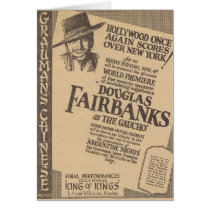 Douglas Fairbanks The Gaucho 1927 advertisement Cards