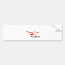 Douglas Georgia City Classic Bumper Stickers