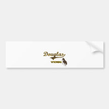 Douglas Wyoming City Classic Bumper Stickers