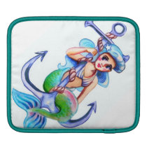 Douille bleue de Rickshaw de sirène housses ipad