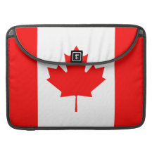 Douille d'aileron de Macbook de drapeau canadien p Housse MacBook Pro