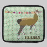 Douille vintage d'iPad de lama chanceux housses ipad