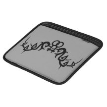 Douilles grises d'iPad de symboles lesbiens tribau Housses iPad