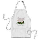 Dove and Holly Peace Apron