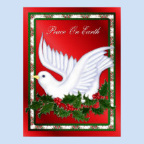 Dove and Holly Poster posters