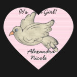 Dove Announces It's A Girl! (Heart Stickers) stickers
