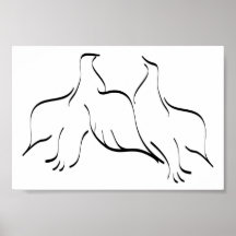 Dove Couple Clipart Print