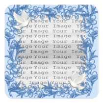 Dove Custom Wedding Square Stickers