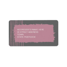 Dove Grey Address Label