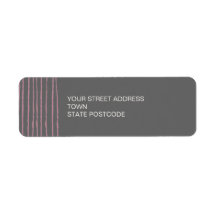 Dove Grey Return Address Label
