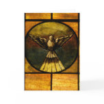 Dove in stained glass card