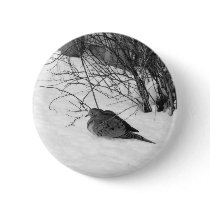 Dove in the Snow Button