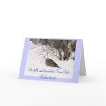 Dove in the Snow Scripture Card
