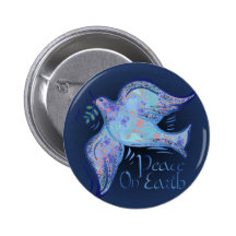 Dove of Peace Button