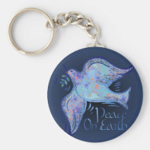 Dove of Peace Keychain