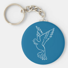 Dove of Peace Keychains