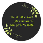 Dove of Peace Leaf  Wedding Reply Sticker Seal