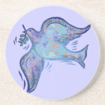 Dove of Peace sans Writing Coaster