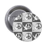 dove peace pinback buttons