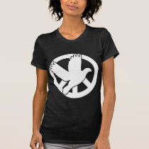 dove peace white t-shirts