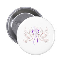 Dove Pink Ribbon buttons