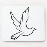 Dove Symbol Mouse Pad