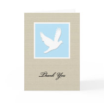 Dove Sympathy Thank You Card
