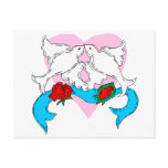 Dove Wedding Decoration Postcard